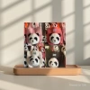 Panda plush backpack, doll girl, new canvas bag, single-shoulder bag, large-capacity tote bag, commuter crossbody bag Application Scenario